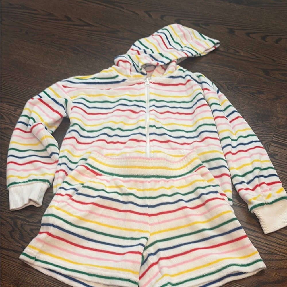 Hanna Andersson Red and Blue Striped Set